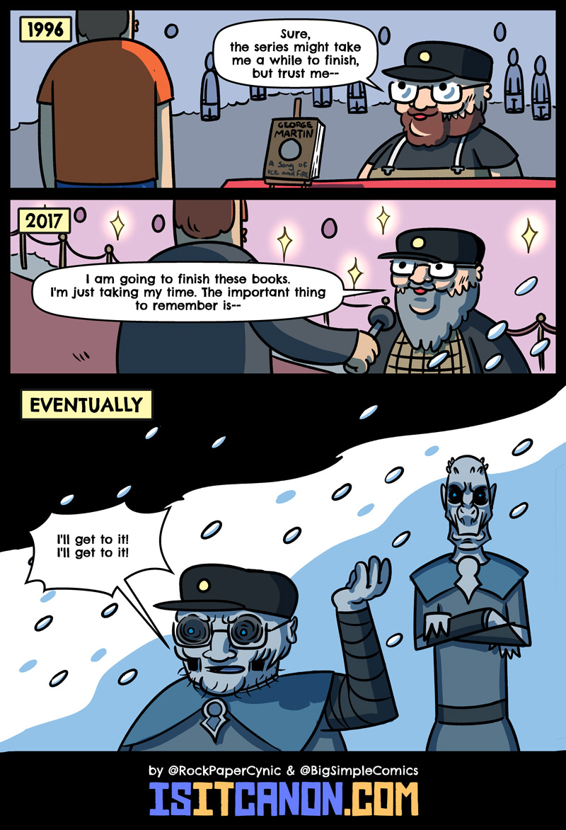 In this comic we offer a complete timeline of George R R Martin