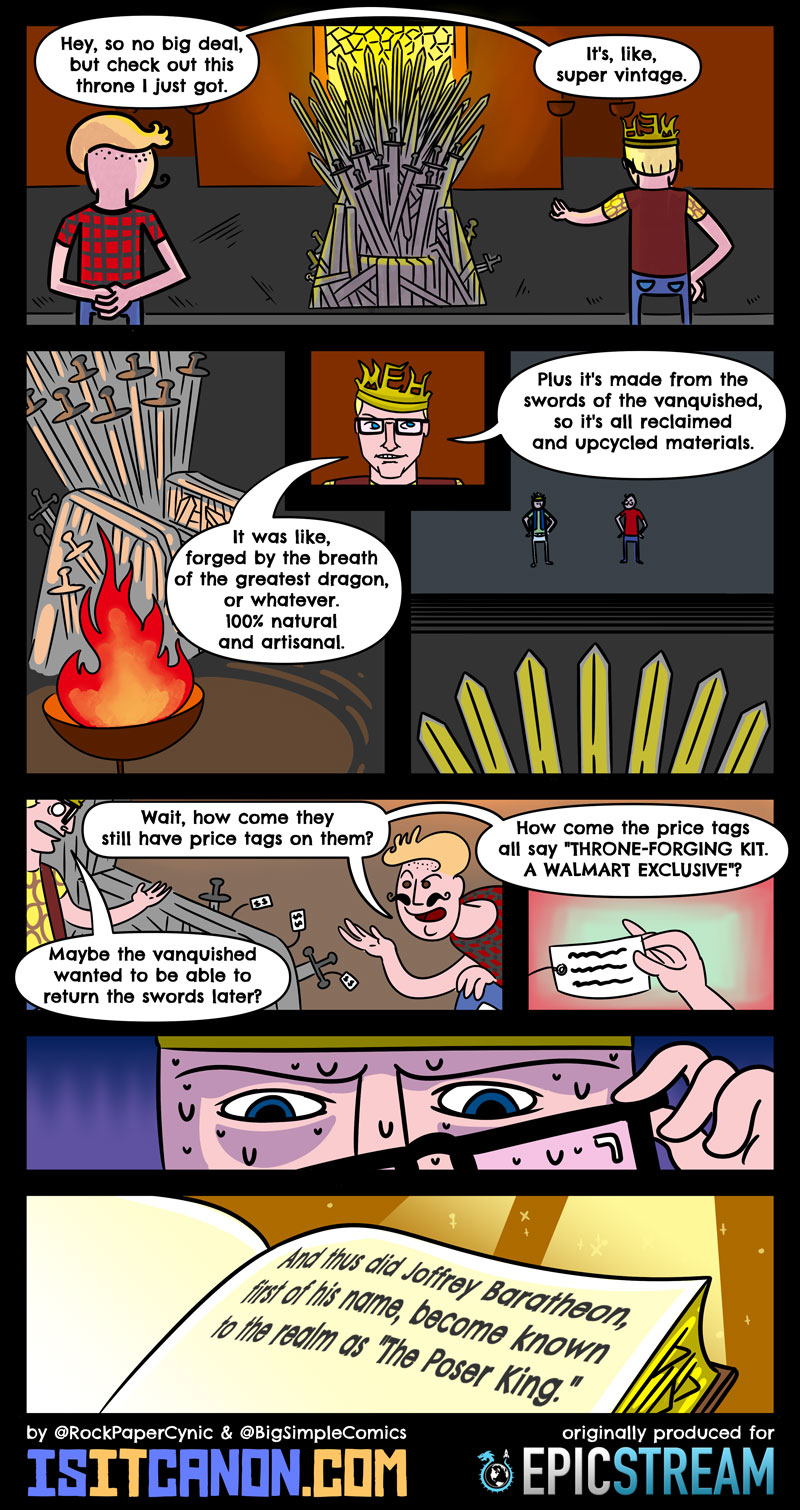 In this comic we try to imagine the only way Prince Joffrey could be even MORE annoying in Game of Thrones!